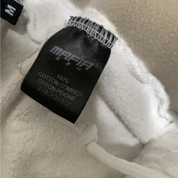 MAFIA SZN MEN’S white Jogger Sweatpants/drawstring Light wash size Medium - Picture 9 of 10